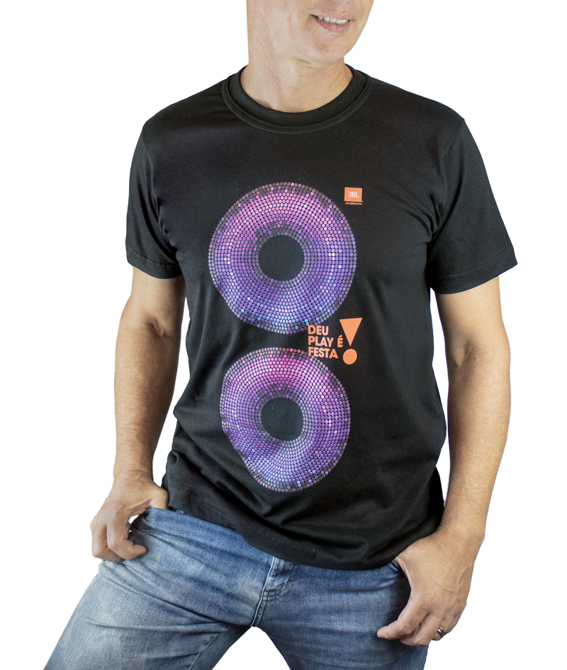 Camiseta Personalizada Poliviscose Com Estampa Frontal